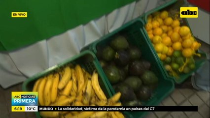 Feria de la agricultura familiar en la plaza Juan E O'leary