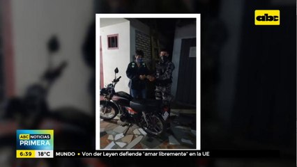 Un joven detenido tras robo de motocicleta
