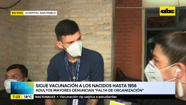 Tras llegada de cámaras de ABC, descongelan vacunas e inician inmunización en el Hospital San Pablo