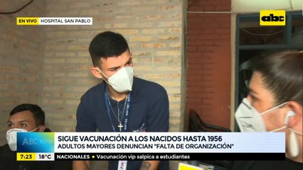 Tras llegada de cámaras de ABC, descongelan vacunas e inician inmunización en el Hospital San Pablo