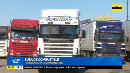 Camioneros anuncian paro desde el lunes