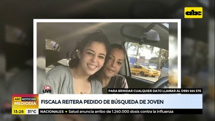 Fiscala reitera pedido de búsqueda de la joven Isaura Bogado