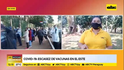 Escasez de vacunas en el Alto Paraná