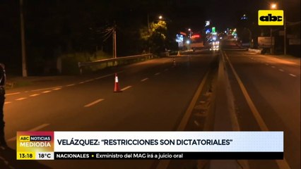 Las restricciones son dictatoriales, según el vicepresidente Hugo Velázquez