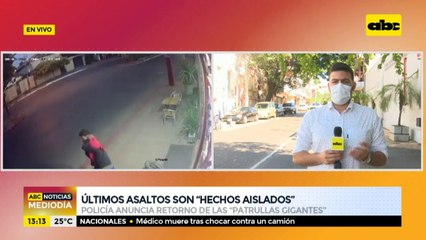 Últimos asaltos "son hechos aislados", según Policía