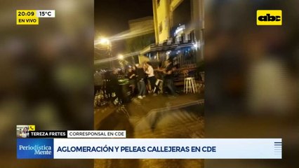 Aglomeración y peleas callejeras en Ciudad del Este