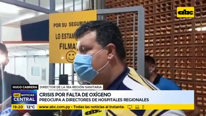Crisis de oxígeno preocupa a directores de hospitales regionales