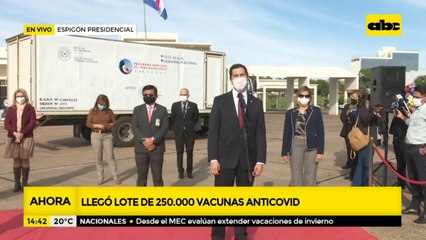 Vacunas de Sinopharm serán distribuidas a todo el país esta tarde