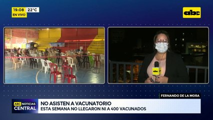 No asisten al vacunatorio de Fernando de la Mora