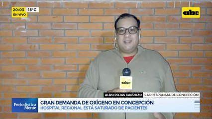 Gran demanda de oxígeno en Hospital Regional de Concepción