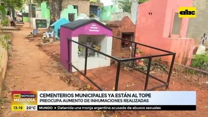 Cementerios municipales ya están al tope
