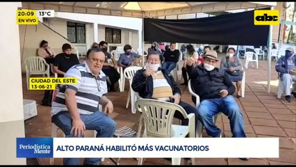 Alto Paraná habilitó más vacunatorios