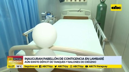 Inauguran pabellón de contingencia en Lambaré
