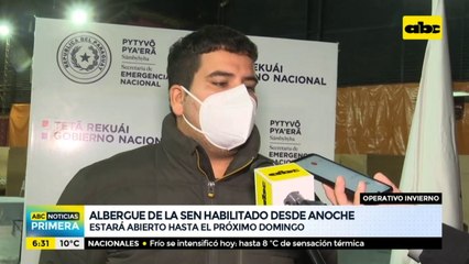 Albergue de la SEN habilitado desde anoche