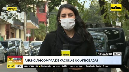 Anuncian compra de vacunas no aprobadas