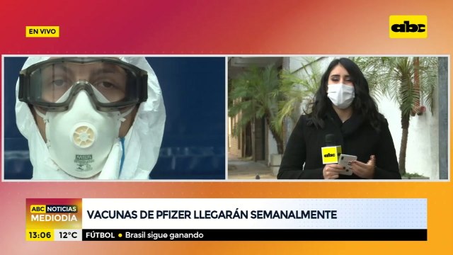 Vacunas Pfizer llegarían semalmente