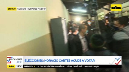 Horacio Cartes ya ejerció su derecho a voto