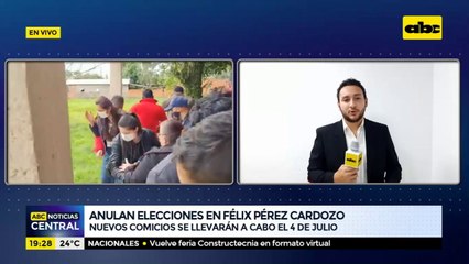 Guairá: Anulan elecciones en Félix Pérez Cardozo