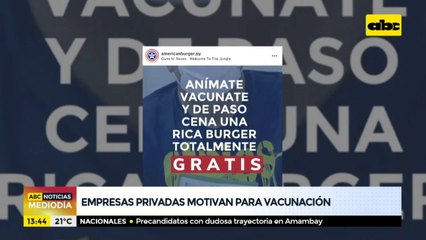Empresas privadas motivan para vacunación