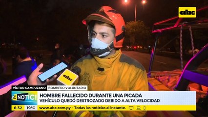 Hombre fallecio durante una picada