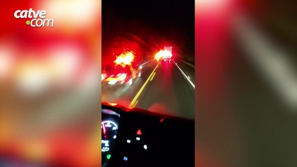 Grave engavetamento na BR-277, na Serra da Esperança, deixa um morto