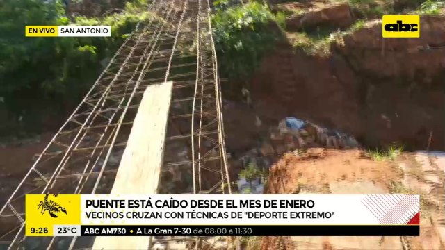 San Antonio: Puente está caído desde enero