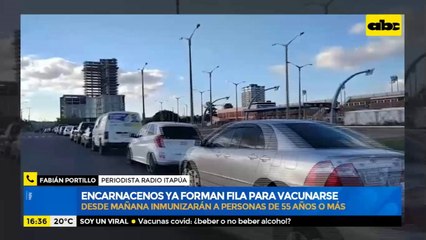 Encarnacenos ya forman fila para vacunarse