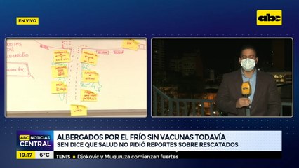 Albergados por el frio sin vacunas todavía