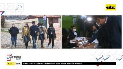 Efraín Alegre ya depositó su voto