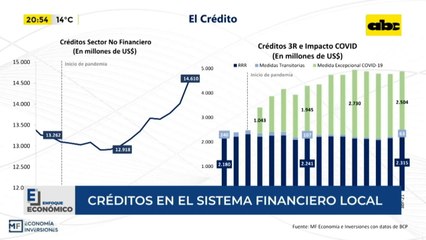 Enfoque Económico: créditos en el sistema financiero local