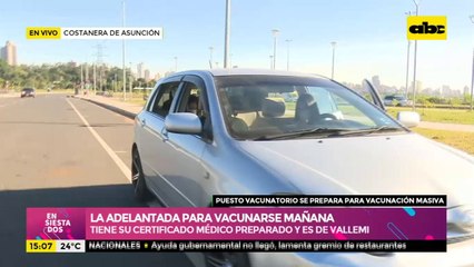 Todo listo pata vacunación del fin de semana