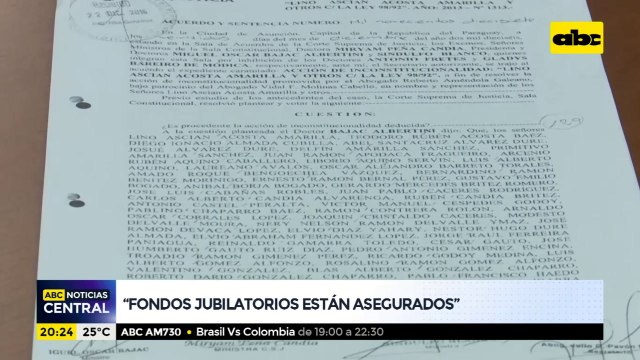 Fondos jubilatorios están asegurados