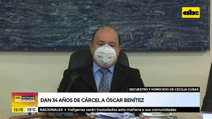 Dan 34 años de cárcel a Óscar Benítez