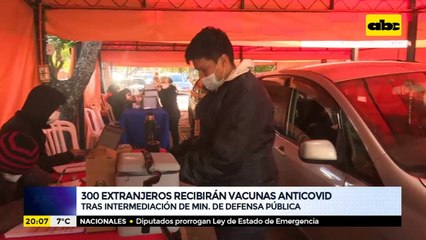 300 extranjeros recibirán vacunas anticovid