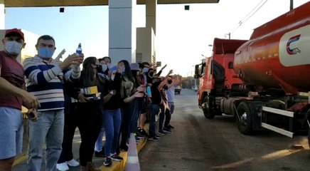 Manifestantes “toman” peaje de Ypacaraí y liberan tránsito en la zona 1