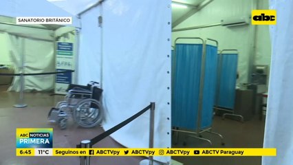 Buena organización en el vacunatorio del Sanatorio Británico