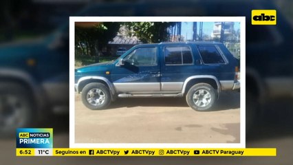 Piden ayuda para encontrar camioneta robada frente al IPS Ingavi