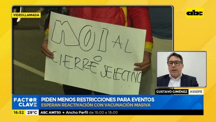 Piden menos restricciones para eventos