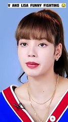 bts v and BLACKPINK lisa funny fight😂#bts #blackpink #btsshorts #btsarmy #pyf  #btsblackpink - taebunnyie (360p, h264)