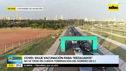 Concurrencia masiva en autovac de la Costanera de Asunción