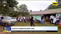 Llegó el cuerpo de Leidy Luna