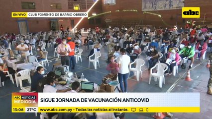 Más de 500 vacunados en una mañana en el Fomento de Barrio Obrero