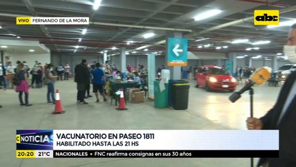 Vacunatorio en paseo 1811