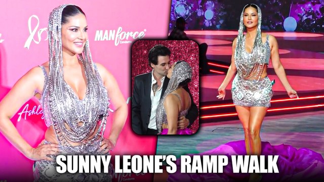Sunny Leone Walks Ramp In Bold Manforce-Inspired Look To Promote AIDS Awareness