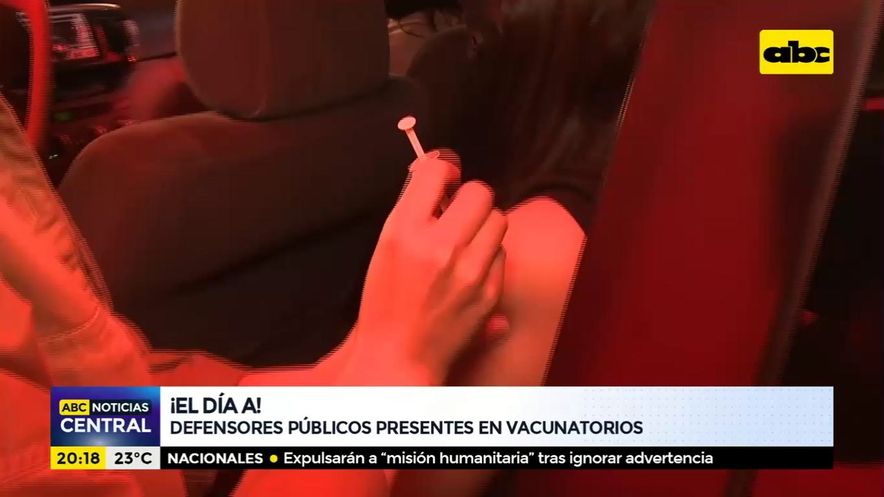 ¡El día A!: Defensores públicos presentes en vacunatorios