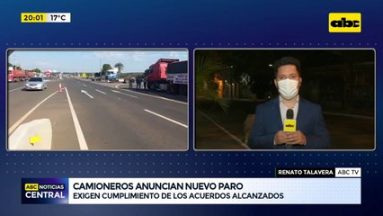 Camioneros anuncian nuevo paro