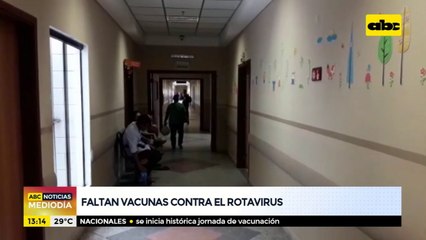 Faltan vacunas contra el rotavirus