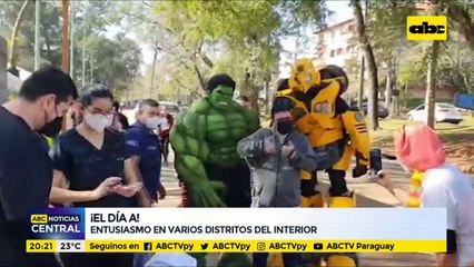 ¡El día A!: Entusiasmo en varios distritos del interior