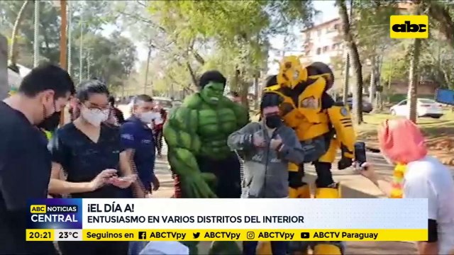 ¡El día A!: Entusiasmo en varios distritos del interior