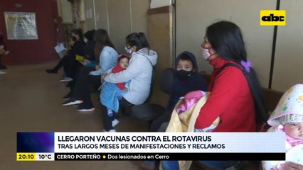 Llegaron vacunas contra el rotavirus